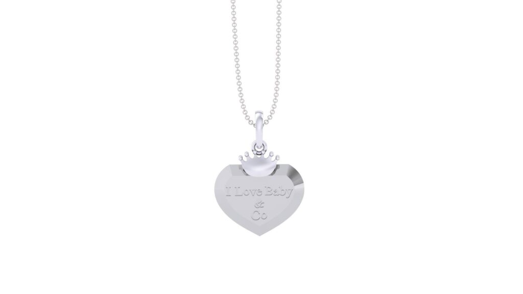 I Love Baby Pendant – Platinum