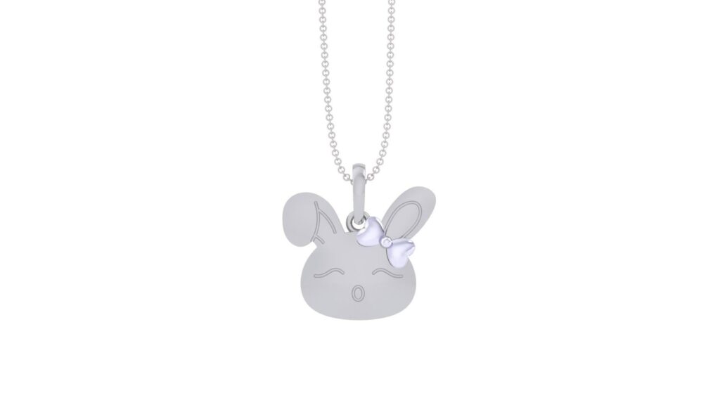 Rabbit Pendant – 18K White Gold Rabbit Pendant – 18K White Gold