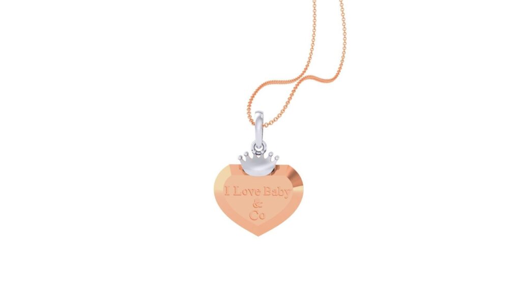 I Love Baby Pendant – 18K Rose Gold I Love Baby Pendant – 18K Rose Gold