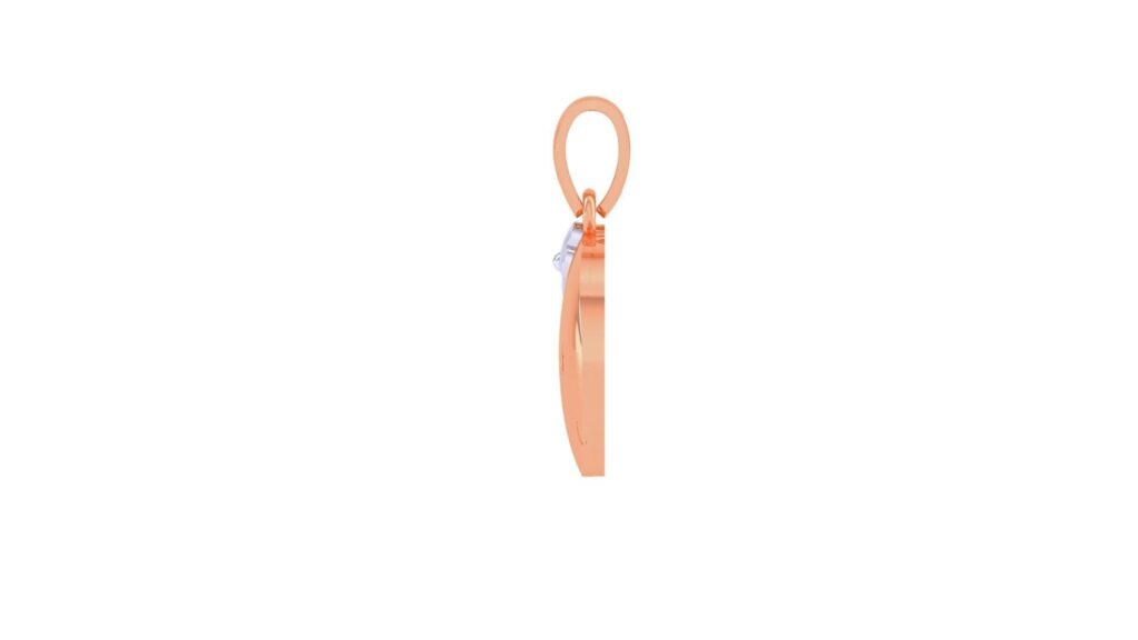 Whale Pendant – 18K Rose Gold