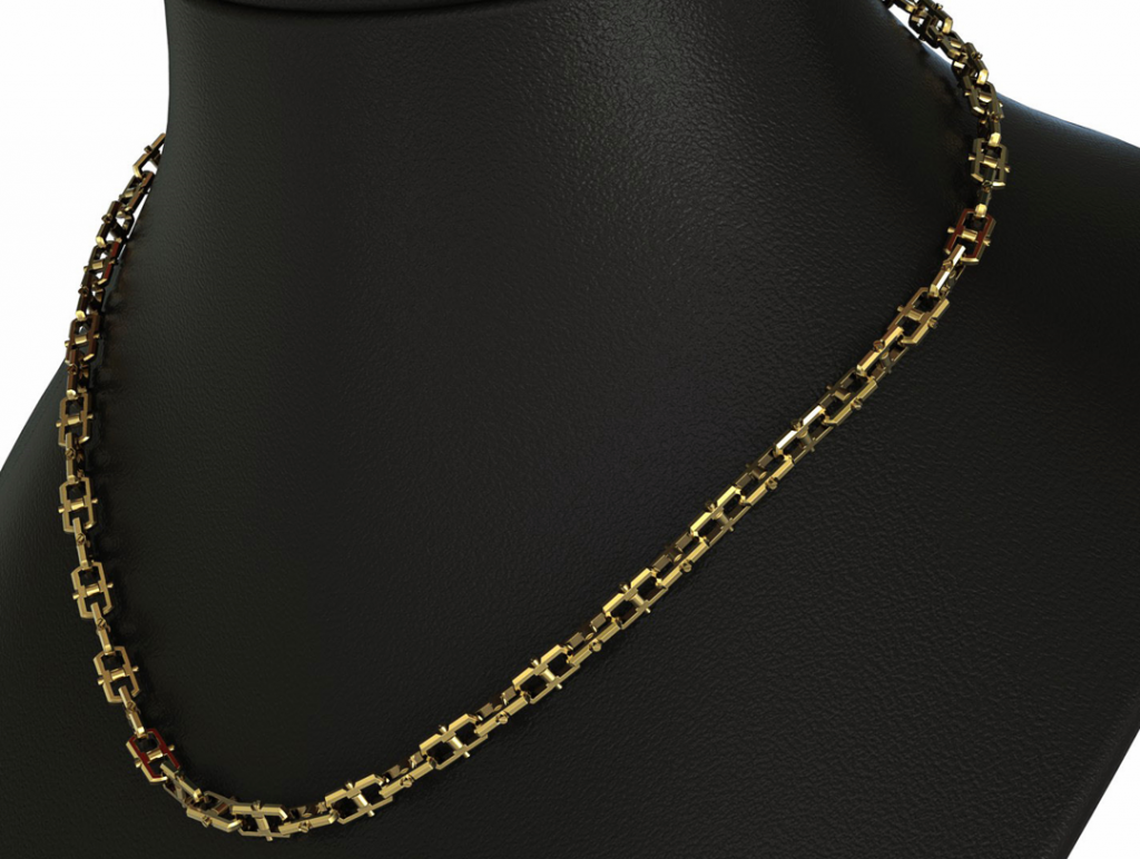 Linear Gap Necklace – 18K Vermeil Gold Linear Gap Necklace – 18K Vermeil Gold