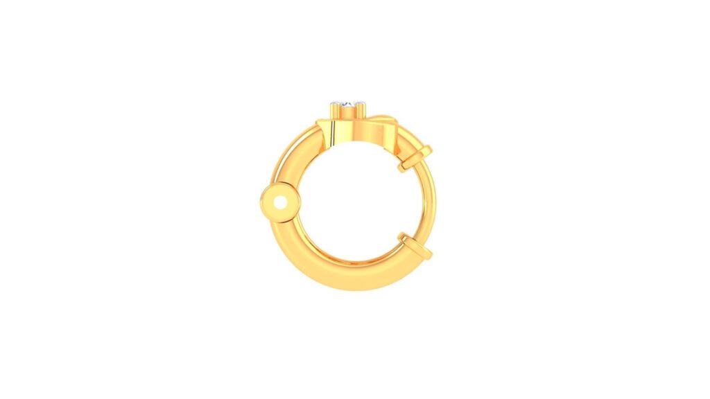 Love Hoop Earrings – 18K Gold – 0.02ct