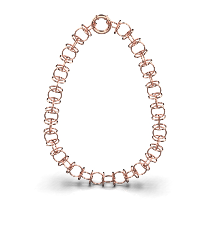 Loop Chain Necklace – 18K Rose Gold Loop Chain Necklace – 18K Rose Gold
