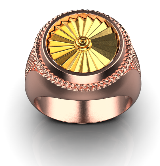 Ugo Signet Ring – 18K Gold, Rose Gold