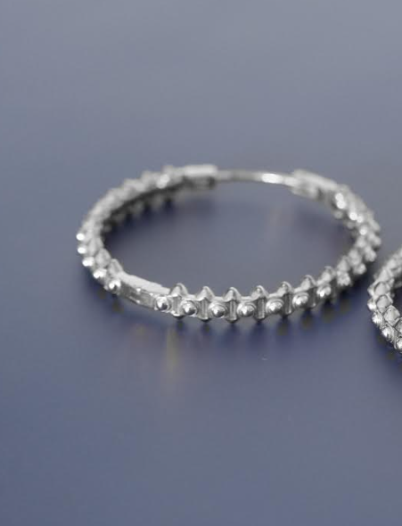 Serendipity Hoop XL Earrings – Sterling Silver