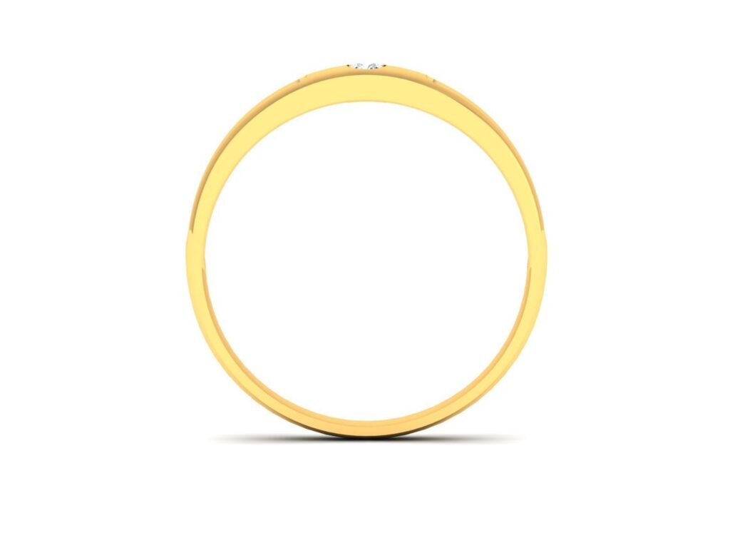 Round Brilliant Cut Wedding Engagement Ring 18K Gold- 0.030ct