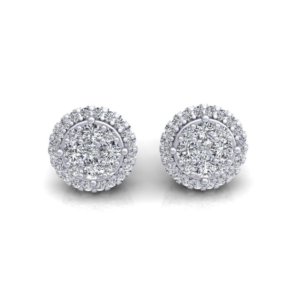 Cercle Diamond Stud Earrings – Platinum – 0.77ct Cercle Diamond Stud Earrings – Platinum – 0.77ct