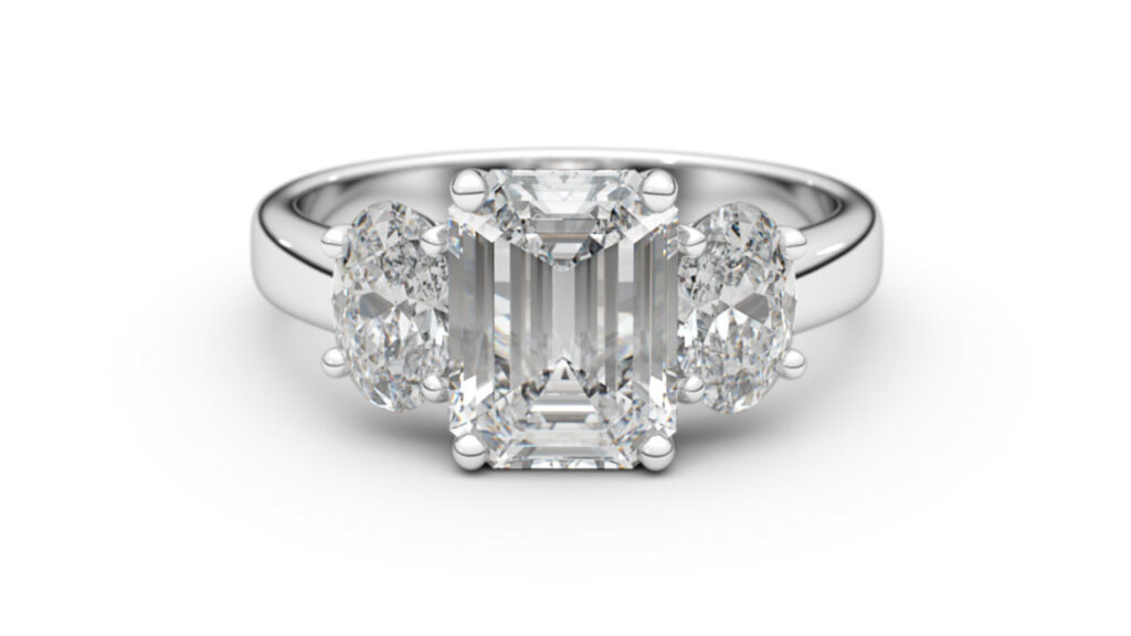 Buy Aarya Multistone Silver Diamond Ring Online - Zevar Amaze