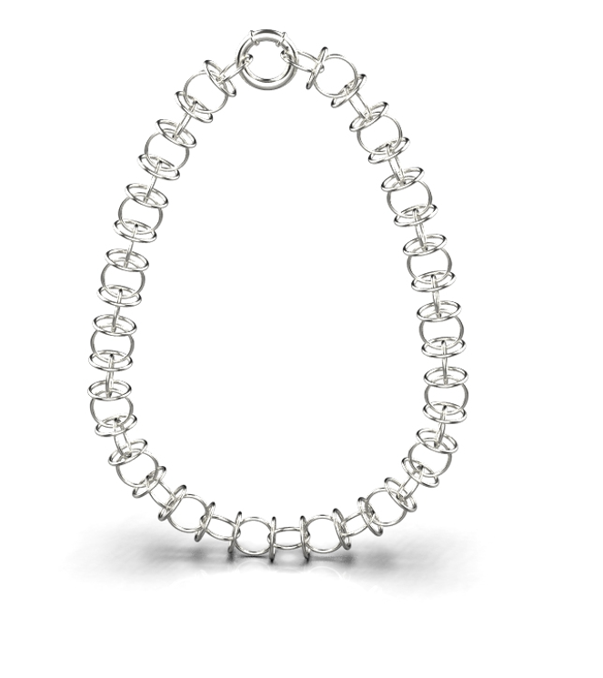 Loop Chain Necklace – Sterling Silver Loop Chain Necklace – Sterling Silver